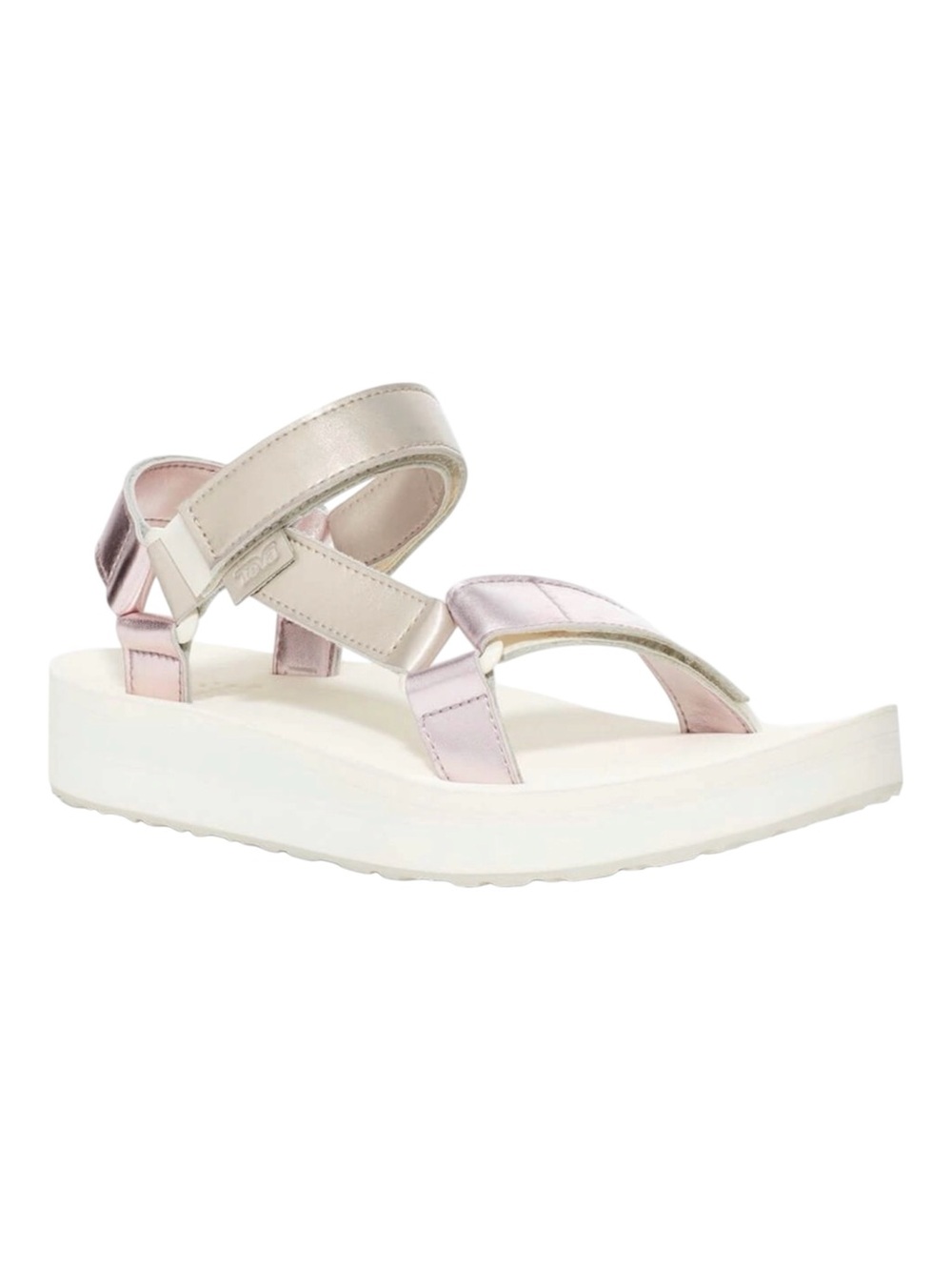 Teva Midform Universal Shimmer Platform Sandal Pearl Multi Women’s Size 11 VGUC